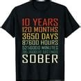 Sober 120 Days After Today Sober 142 Days From Today Sober T Shirt Personalized Sober Since