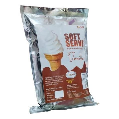 Soft Serve Vanilla Ice Cream Powder Packaging Size 1 Kg At 160 Kg