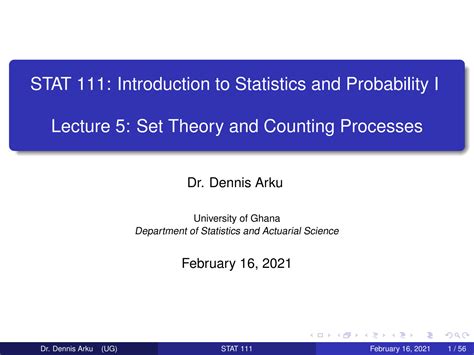 Solution Statistics 111 Set Theory And Counting Processes Studypool