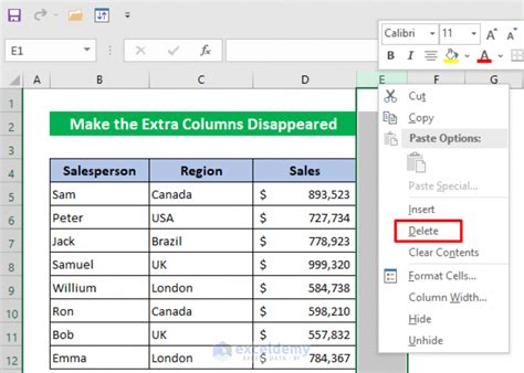 Solved Can Amp 39 T Delete Extra Columns In Excel 3 Reasons And Solutions Solved Can Amp 39 T Delete Extra Columns In Excel 3 Reasons And Solutions