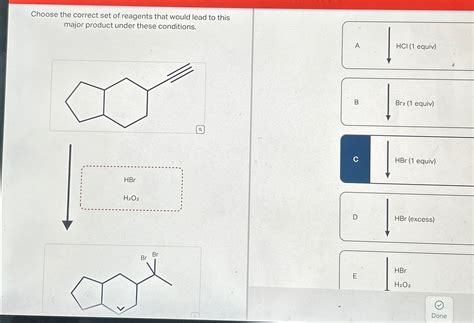 Solved Choose The Correct Set Of Reagents That Would Lead To Chegg Com