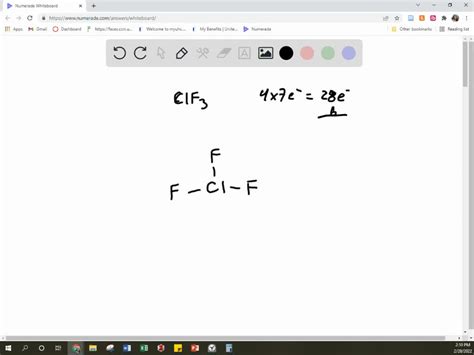 Solved Draw A Diagram Clf3 With All The Bonds And Lone Pairs
