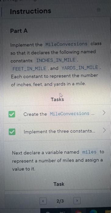 Solved Implement The Mileconversions Class So That It Chegg Com