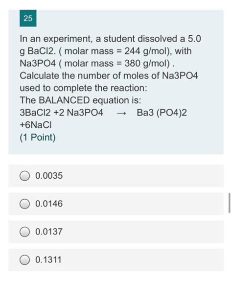 Solved In An Experiment A Student Dissolved A 5 0 G Sample Of Na3po4 Solved In An Experiment A Student Dissolved A 5 0 G Sample Of Na3po4