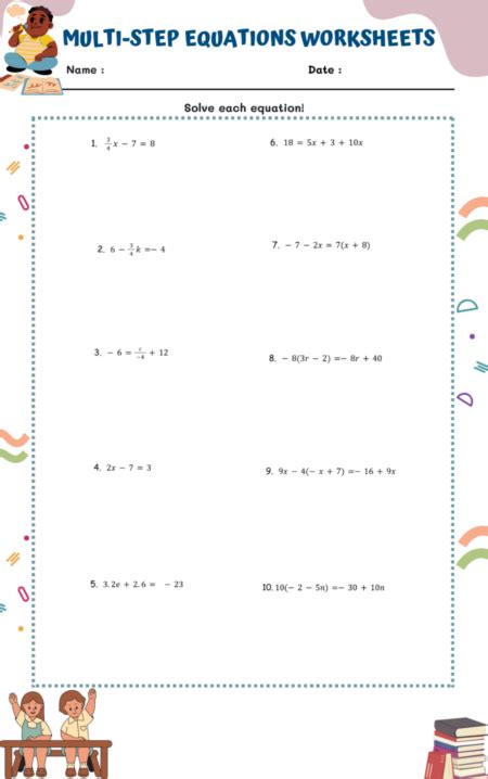 Solving Equations Worksheets Worksheetsgo