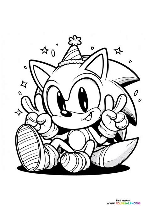 Discover Fun with Sonic the Hedgehog Coloring Pages Printable for Kids