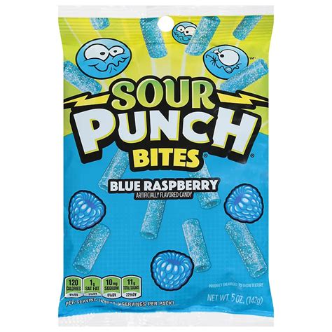 Sour Punch Bites Sour Blue Raspberry Flavor 5 Oz Boxncase Sour Punch Bites Sour Blue Raspberry Flavor 5 Oz Boxncase