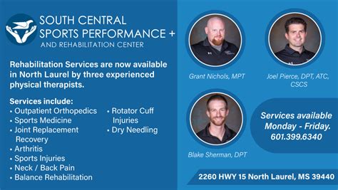 South Central Rehabilitation Services Is Now Open In North Laurel