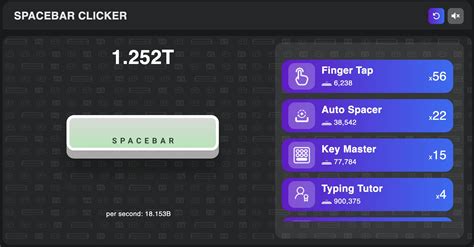 Space Bar Clicker Game