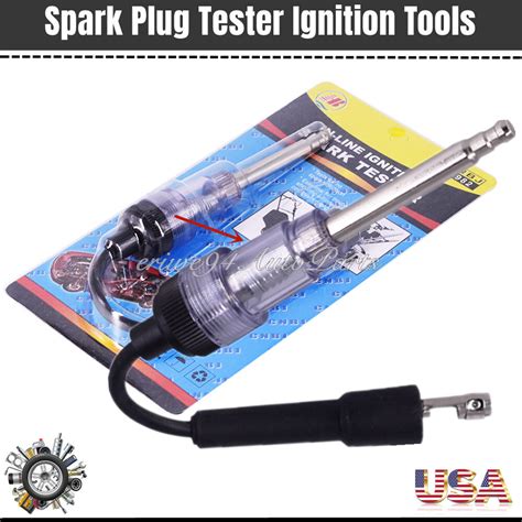 Spark Plug Tester Ignition System Coil Engine In Line Auto Diagnostic Test Tool Ebay