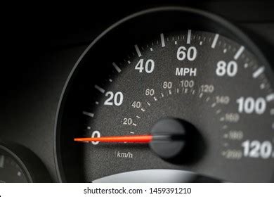 Speedometer Measuring Miles Kilometers Per Hour Stock Photo Edit Now