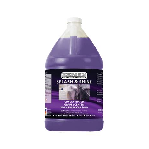 Splash Shine Concentrated Wash Wax Car Soap Zenex Zenex International Splash Shine Concentrated Wash Wax Car Soap Zenex Zenex International