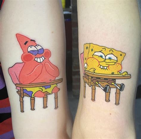 Spongebob And Patrick Tattoos Spongebob And Patrick Tattoos