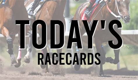 Sporting Life Horse Racing Cards For Today