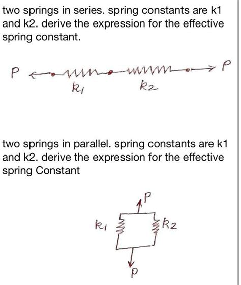 Spring Constant Of Springs In Parallel At Odessa Anderson Blog