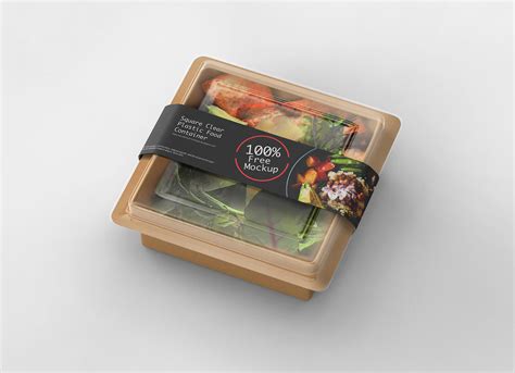 Square Food Container Free Mockup Free Mockup World