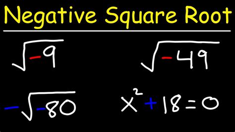 Square Root Negative Number Easy Youtube
