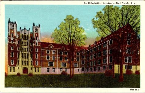 St Anne Amp 39 S Academy Fort Smith Ar Postcard
