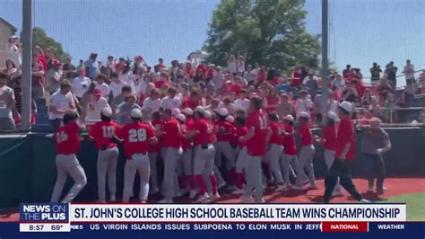 St John Amp 39 S College High School Baseball Team Wins Wcac Championship