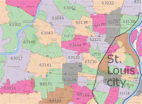 St Louis County Zip Codes Semashow Com