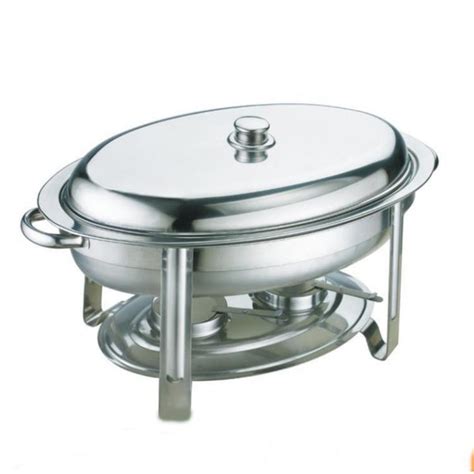 Stainless Steel Chafing Dish Oval Food Steam Pan Right Deals
