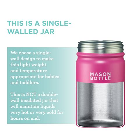 Stainless Steel Mason Jar 16Oz Mason Bottle