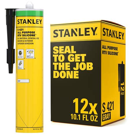 Stanley S421 All Purpose Rtv Silicone Sealant Multicolor 10 1 Fl Oz