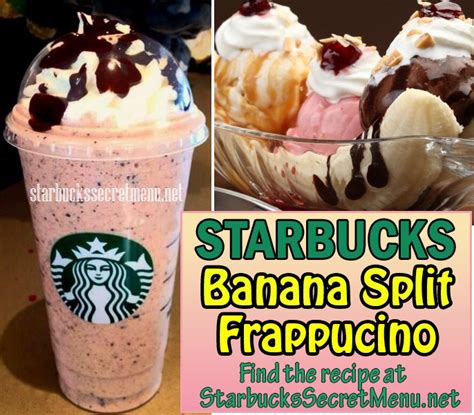 Starbucks Banana Split Frappuccino Secret Menu