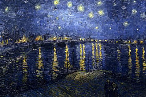 Starry Night Over Rhone Painting