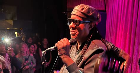 Stevie Wonder Sits In At 120 Cap Los Angeles Bar During Very Good Mondays Photos Videos Interview Stevie Wonder Sits In At 120 Cap Los Angeles Bar During Very Good Mondays Photos Videos Interview
