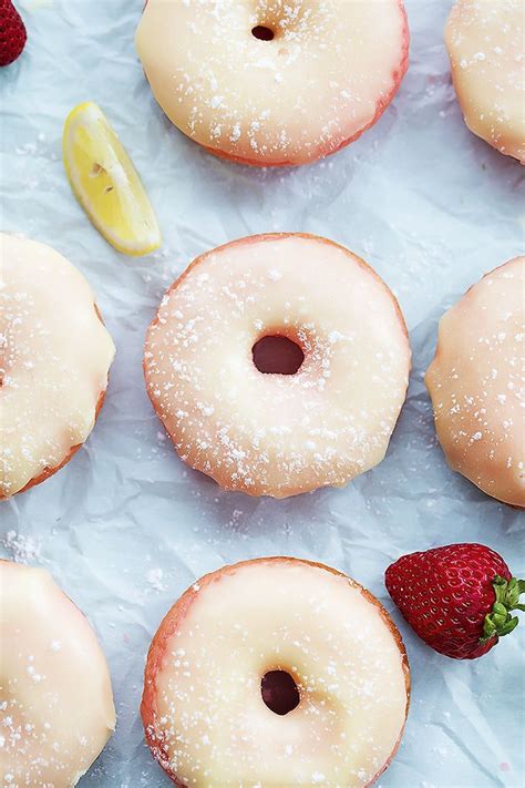 Strawberry Lemonade Donuts Creme De La Crumb Donut Recipes Yummy