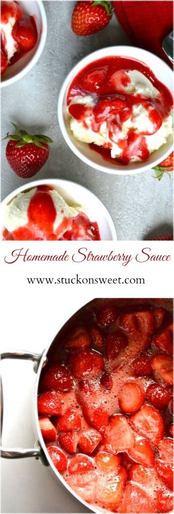 Strawberry Sauce Stuck On Sweet
