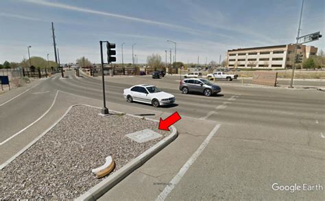 Street Level View Of Utility Box Cover Near Eubank Gate Of Kirtland Afb