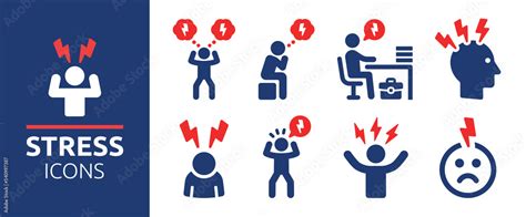Stress Symbol Icon Stock Illustration Adobe Stock