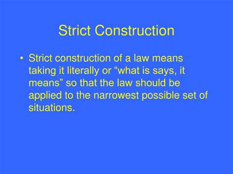 Origins Of The Strict Constructionism Definition Judicial Branch