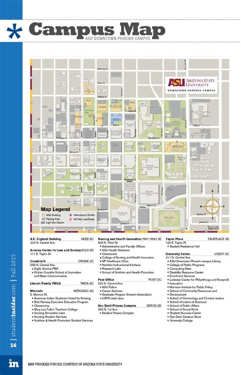 Studentinsider Asu Main Site Campus Maps