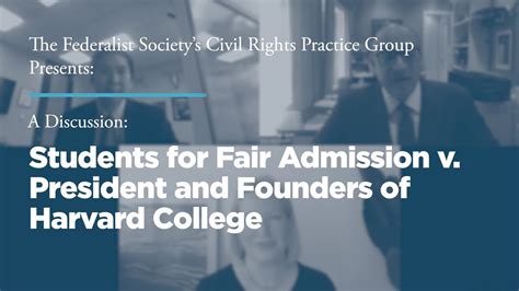 Students For Fair Admissions V President Fellows Of Harvard College