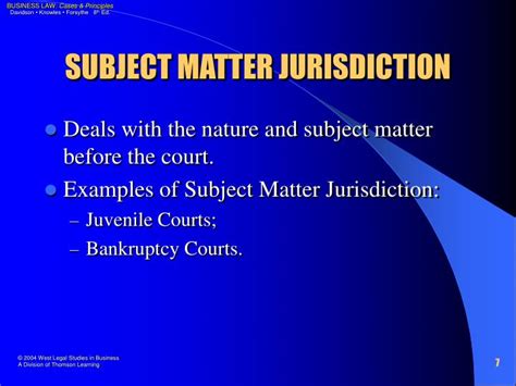 5 Tips Subject Matter Jurisdiction