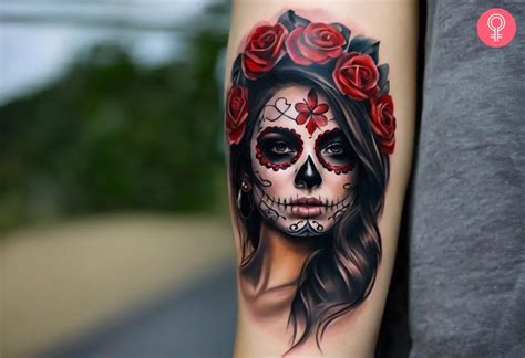 Sugar Skull Face Tattoos