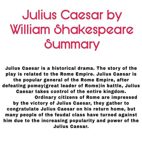 Summary Of Julius Caesar Shakespeare Birthplace Trust Summary Of Julius Caesar Shakespeare Birthplace Trust