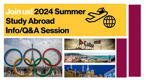 Summer 2024 Study Abroad Information Session Asu Cronkite School