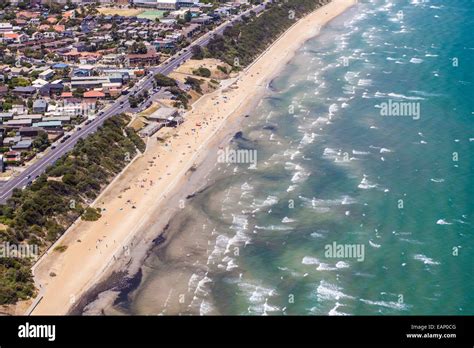 Summer On Mentone Beach Melbourne Stock Photo Alamy