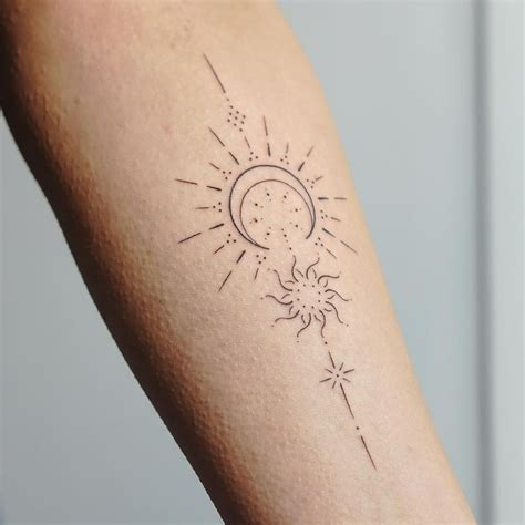 Sun And Moon Tattoo Ideas That Strike The Perfect Balance Sun Tattoos