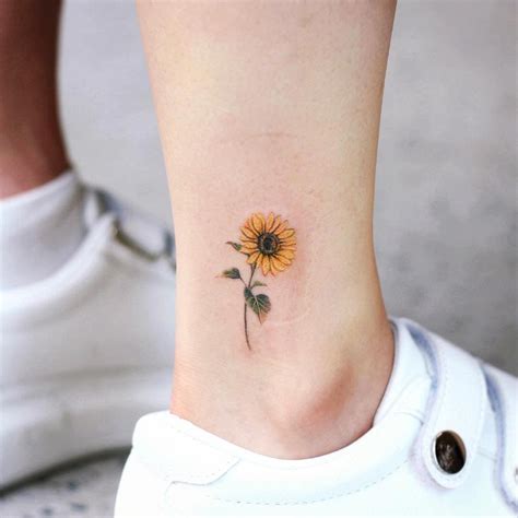 Sunflower Sunflower Tattoos Sunflower Tattoo Small Colorful
