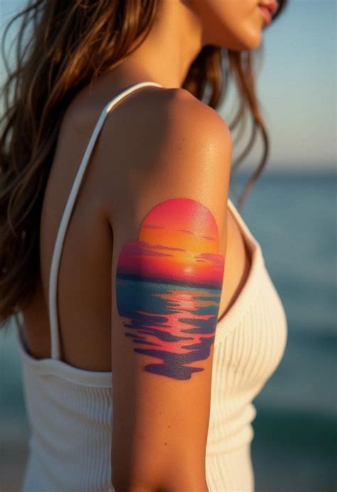 Sunset Tattoo Bliss Cozy Vibes Sunset Tattoo Bliss Cozy Vibes