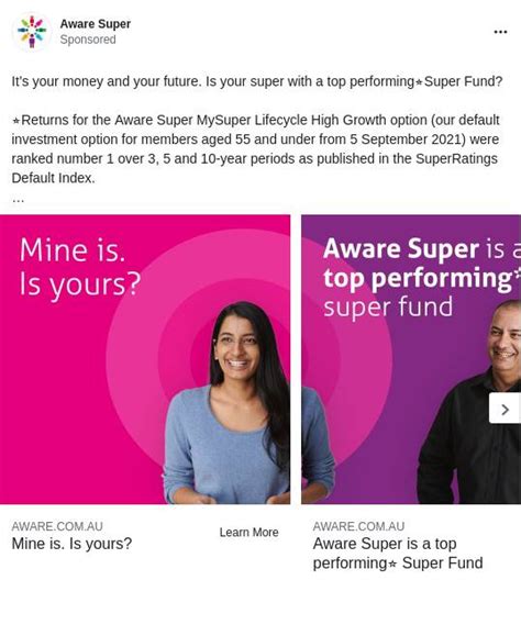 Superannuation Comparison Compare Super Aware Super Australian
