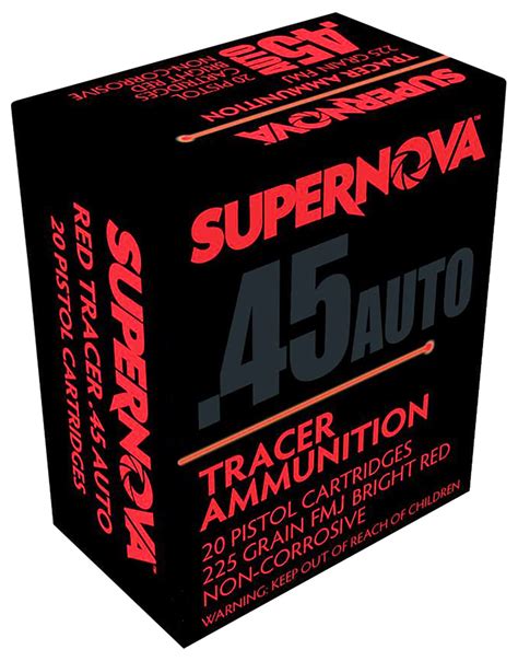 Supernova Red Tracer 45 Acp Ammo Enterprise