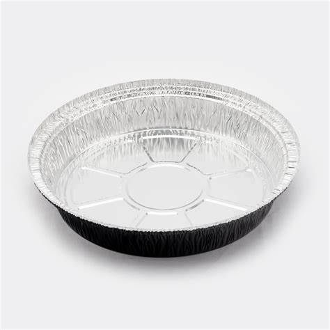 Supplier Price Custom Color Disposable Black Foil Tray Round Pie Pans 9