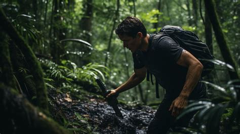Surviving In The Jungle Stock Image Image Of Discovering 47022789
