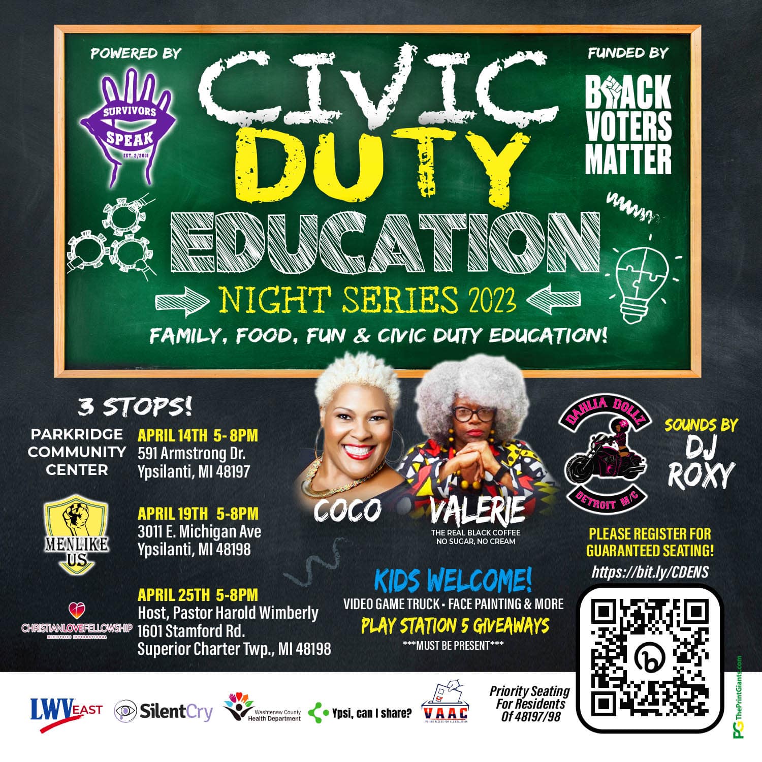 Survivors Speak Civic Duty Education Night Series Voting Access For All